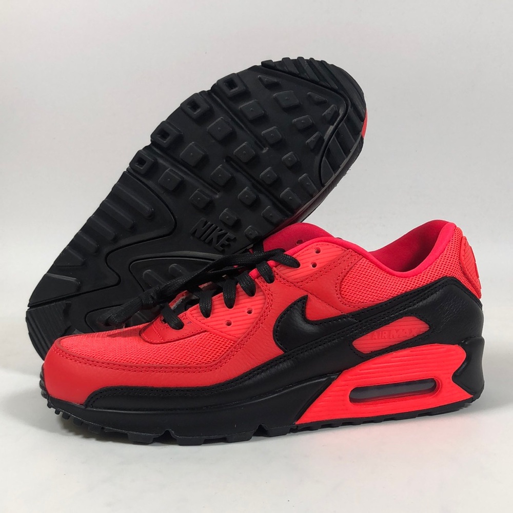 Nike Mens Air Max 90 Nike By You Red/Black FJ8901-900 Size 9